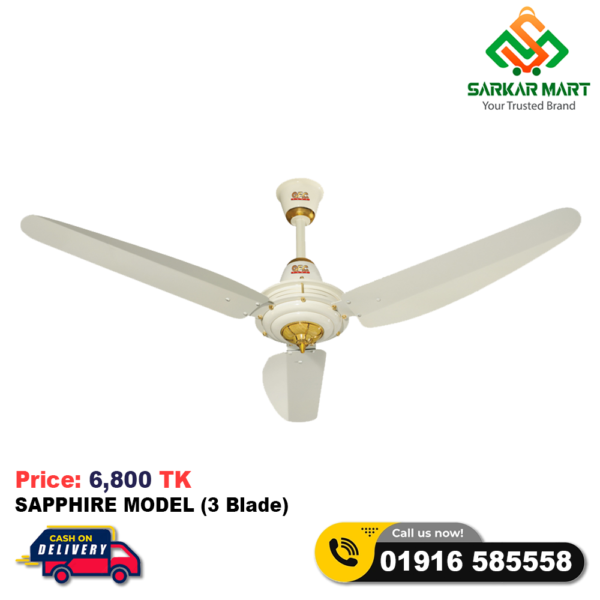 SAPPHIRE MODEL (3 Blade) GFC PAK CELLING FAN - Image 2