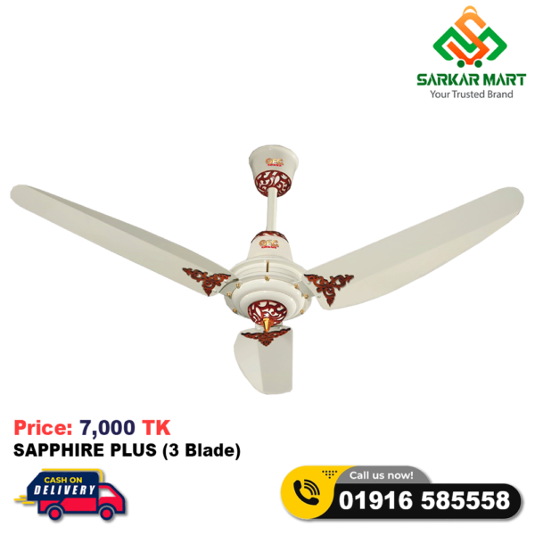 SAPPHIRE PLUS (3 Blade) GFC PAK CELLING FAN - Image 2