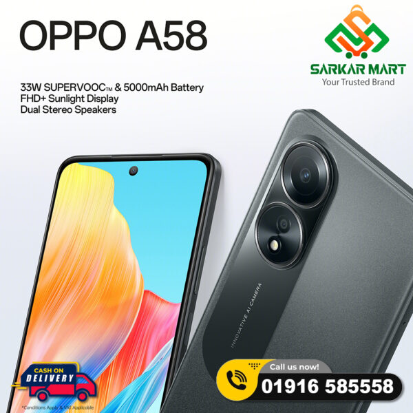 OPPO A58 6GB+128GB (Official)