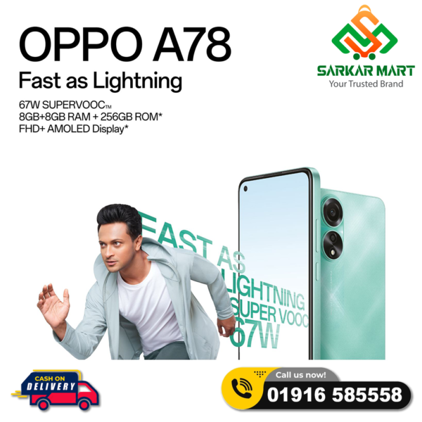 OPPO A78 8GB+256GB (Official)