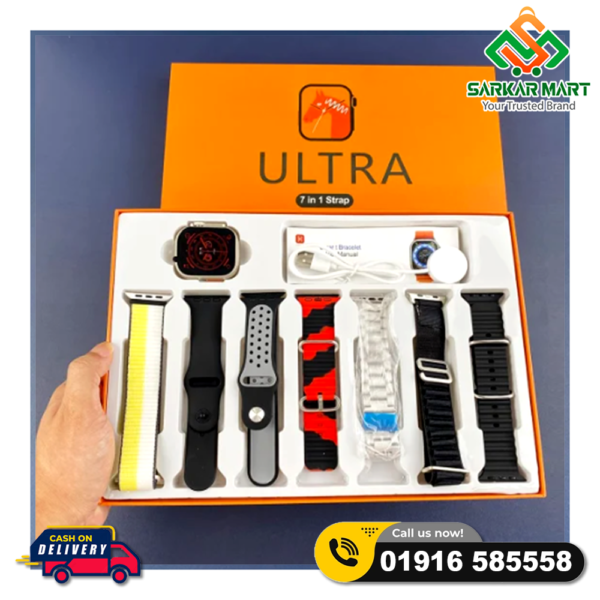 Ultra 7 In 1 Strap New Smart Watch - Image 3