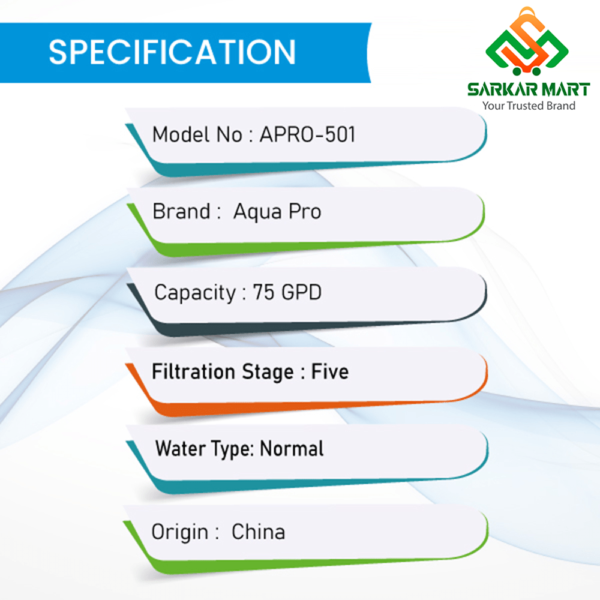 Aqua Pro APRO-501 Water Purifier - Image 3