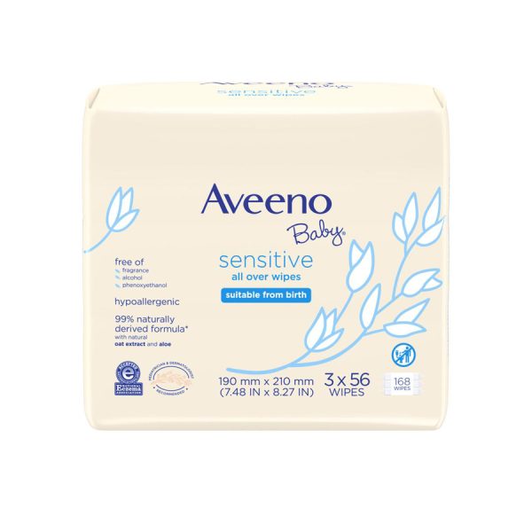 Aveeno Baby Sensitive Wipes 168Wipes