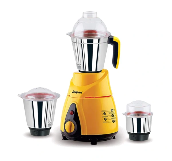 Jaipan JBU-05 850-Watts Buttler Mixer Grinder (Yellow/Black)