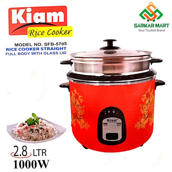 Kiam 2.8 liter Stainless Steel + Non-Stick  (SFB-5705) - Image 2