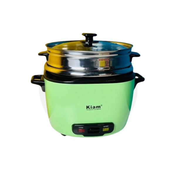 Kiam DRC 9704 2.8 liter Stainless Steel + Non-Stick Double Pot Rice Cooker