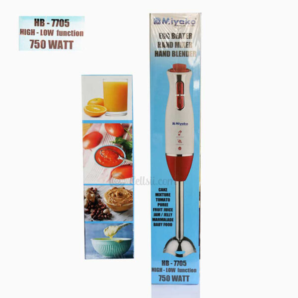 Miyako HB-7705 Electric Hand Blender-Hand Mixer-Egg Beater 750 watt - Image 5