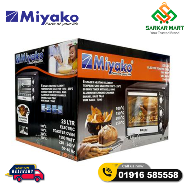 Miyako MT-280R Electric Toaster Oven (28 Liters) - Image 3