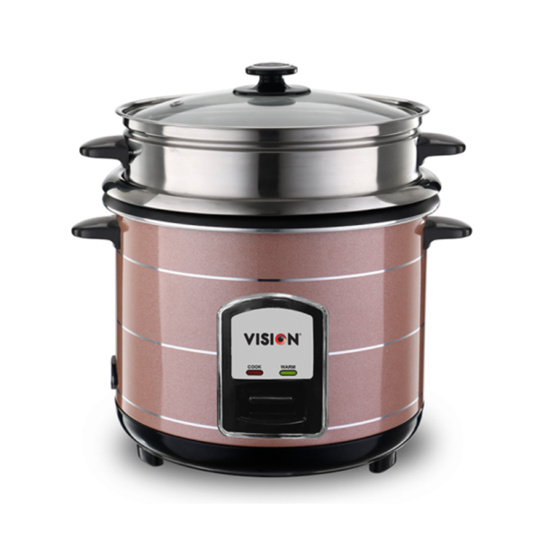 VISION 1.8 Liter Rice Cooker 50-05 Double Pot Stainless Steel Copper