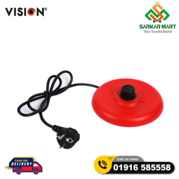 VISION Electric Kettle 0.8 Liter Red (VSN-EK-01) - Image 4