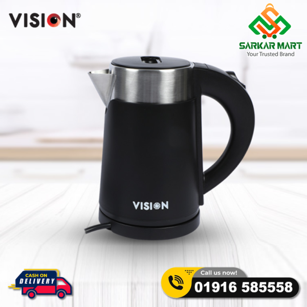 VISION Electric Kettle 1 Liter VIS-EK-013 (ROYAL) Black