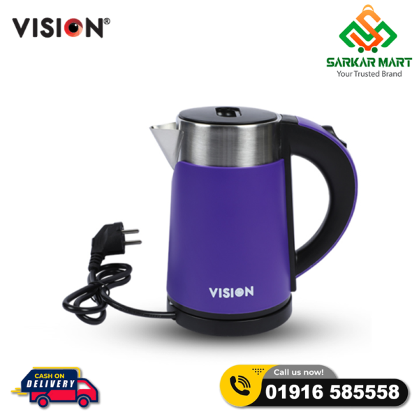 VISION Electric Kettle 1 Liter VIS-EK-013 (ROYAL) Purple - Image 2