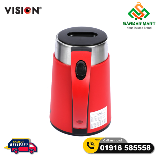 VISION Electric Kettle 1 Liter VIS-EK-013 (ROYAL) RED - Image 2