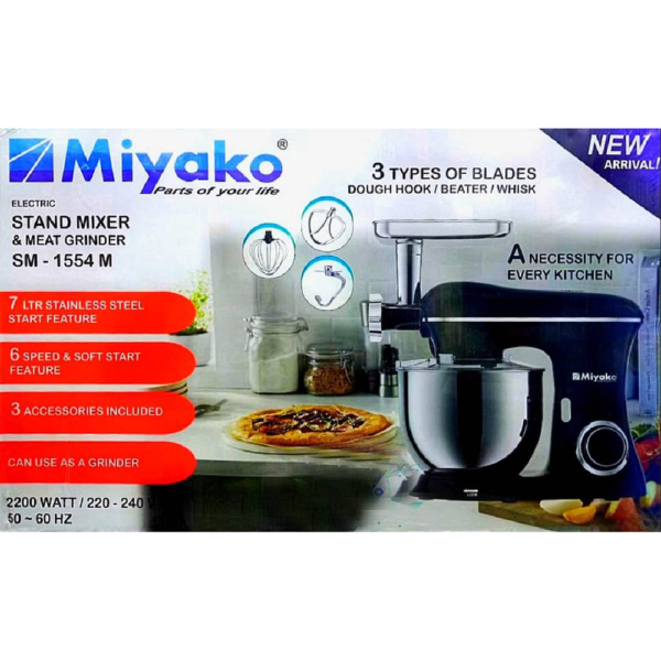 Miyako Electric Stand Mixer Meat Grinder - Image 2