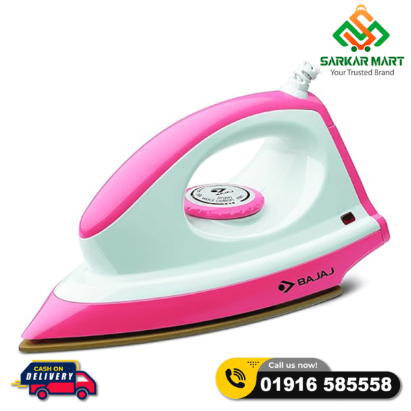 Bajaj Majesty Canvas Pink 1000Watts Dry Iron