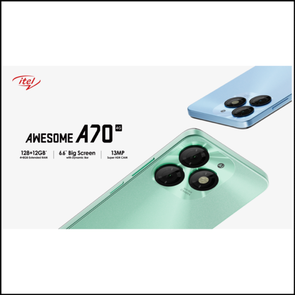 Itel A70 4GB + 128GB Smartphone - Image 2