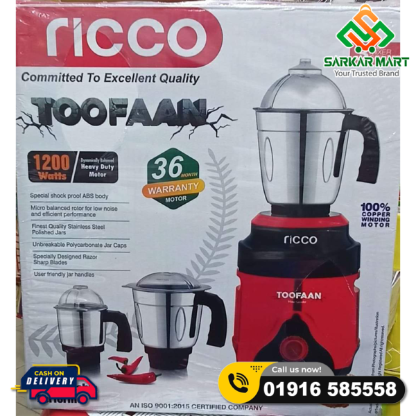 Veronica Toofan 1000 Watt 3 Jars Mixer