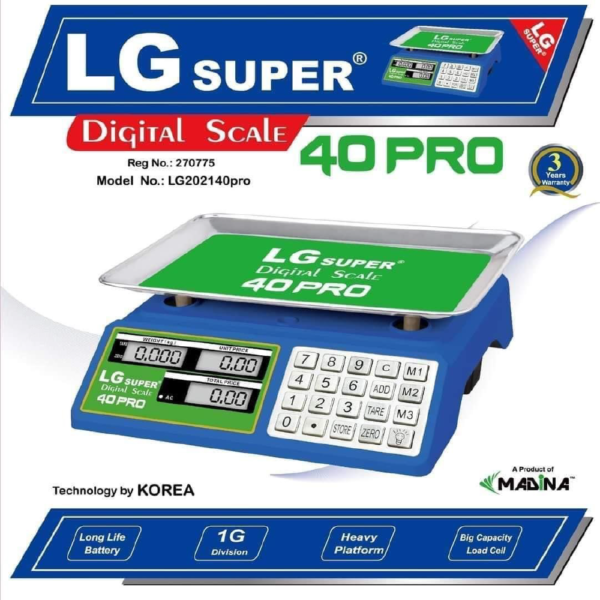 LG Super 40K/SSDigital WeightScale