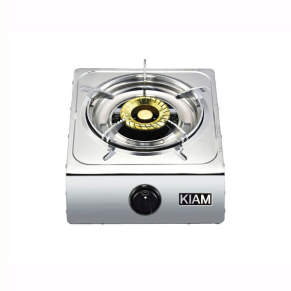 Kiam Gas Stove Stainless Steel-Single Burner- T-SR-1010