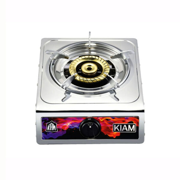 Kiam Gas Stove Stainless Steel-Single Burner- T-SR-1020