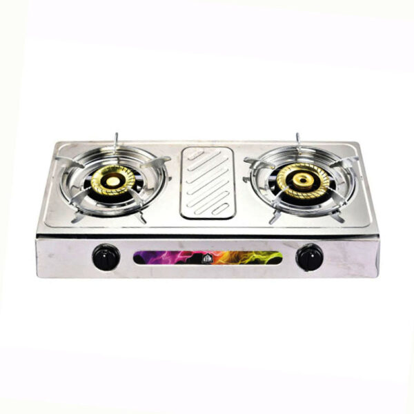 Kiam Gas Stove Stainless Steel-Double Burner- TSR 2010 (L.P.G)