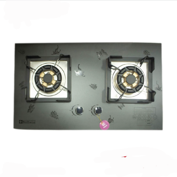 Red Swiss P04 Double Burner Gas Stove - Image 2