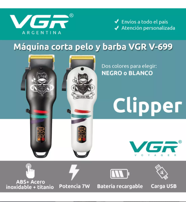 VGR V-699 Salon Series Professional Hair Trimmer - Image 5