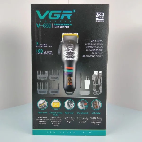 VGR V-699 Salon Series Professional Hair Trimmer - Image 3