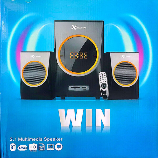 Xtreme Win 2:1 Multimedia Speaker With Remote - Image 4