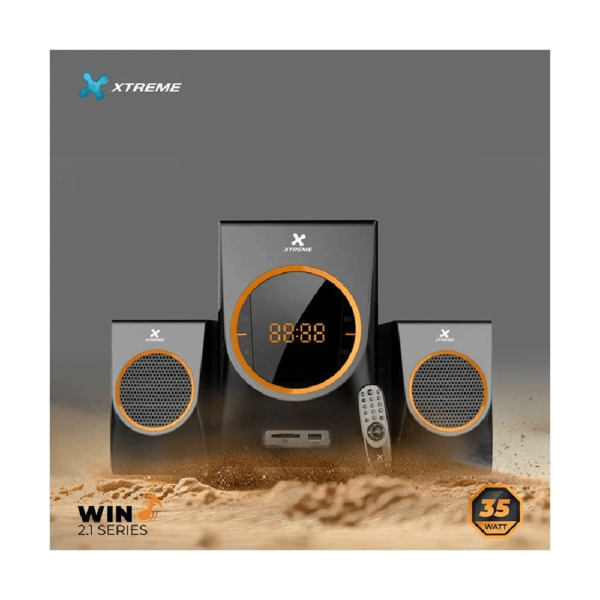 Xtreme Win 2:1 Multimedia Speaker With Remote - Image 3