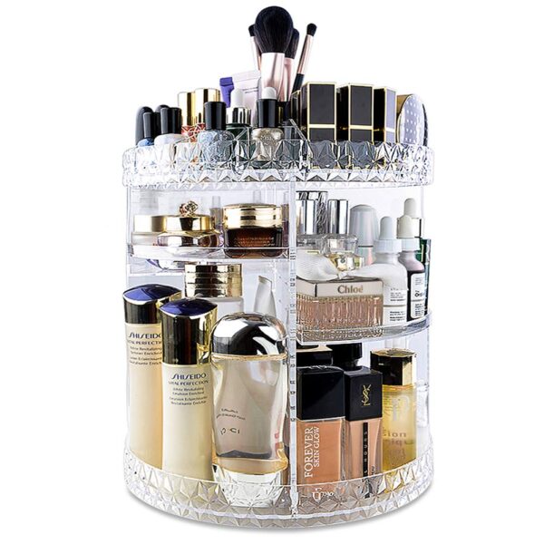 Cosmetics Makeup Organizer 3D Rotating 360 Makeup BOX