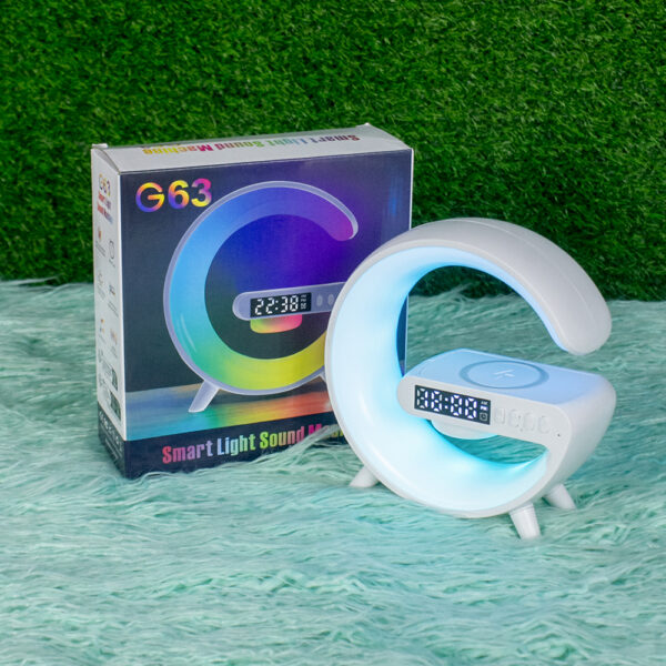 G63 Smart Light Sound Speaker Machine Fast Charging Alarm Clock 7-Color RGB Music Player Speaker - Image 8