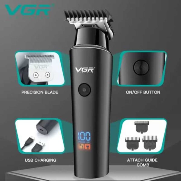 VGR V-937 Professional Corded & Cordless Hair Trimmer - Image 5